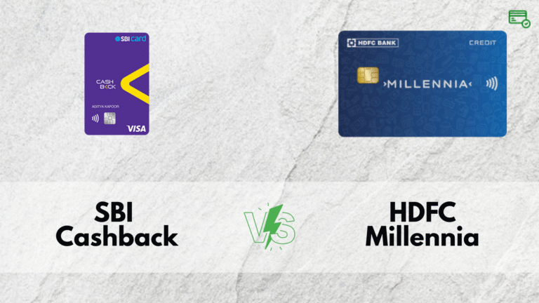 SBI Cashback Credit Card vs HDFC Millennia Credit Card Comparison 2025: Cashback, Fees, Rewards & Benefits